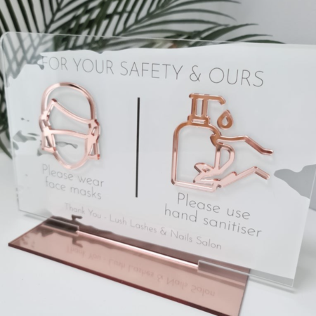 Personalized Health and Safety Sign